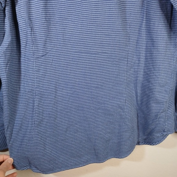 Robert Graham Shirt Mens XL Blue Modern American Tailored Fit‎ Flip Cuff AB50 - Picture 11 of 12